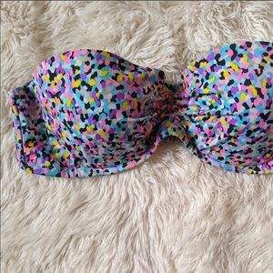 Victoria's Secret Multi Colored Strapless Bikini